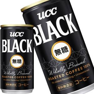 UCC ブラック無糖[BLACK無糖]185g缶×60本[30本×2箱]［賞味期限：4ヶ月以上］[送料無料]【8月12日出荷開始】 ブラックコーヒー 無糖コーヒー まとめ買い