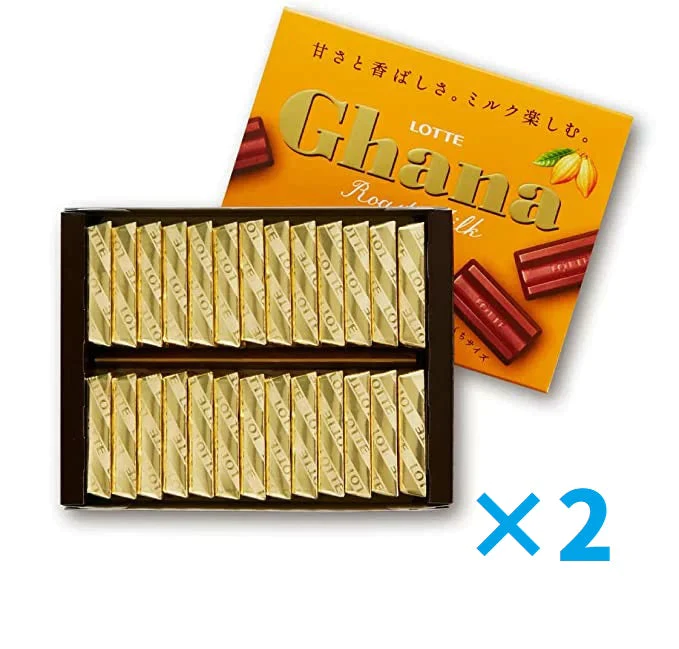【まとめて２箱！！】ガーナチョコ　ローストミルク　　お菓子