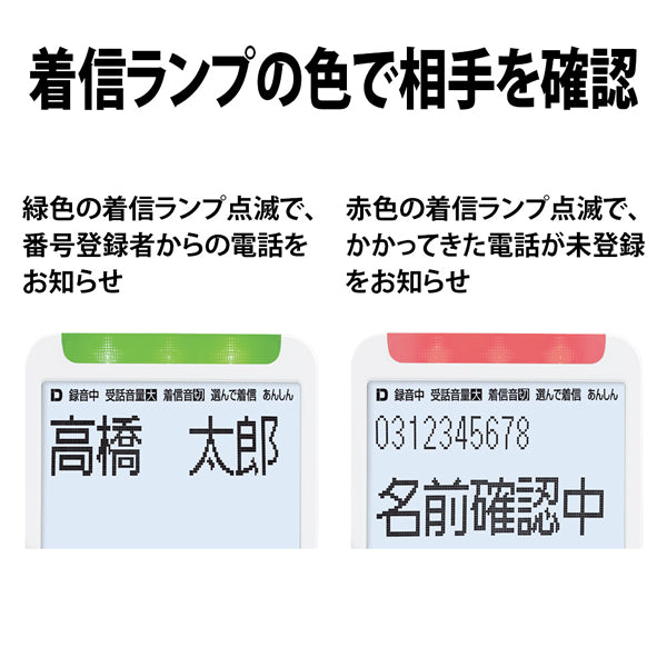 SHARP (シャープ) あんしんフラッシュランプ搭載 防犯 電話機 子機1台タイプ ホワイト系 [JD-AT90CL]