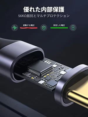 [UGREEN] USB3.0 Type-c ⇔ USB3.0Aケーブル  3.0/2.0対応 1m