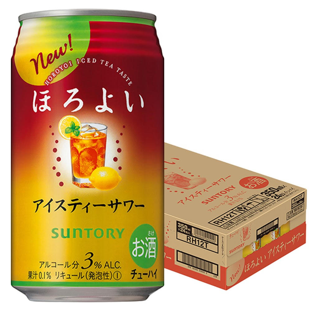 【訳あり】【キズ・へこみ有り】【送料無料】サントリー ほろよい アイスティーサワー 350ml×1ケース/24本【北海道・東北・四国・九州地方は別途送料が掛かります。】