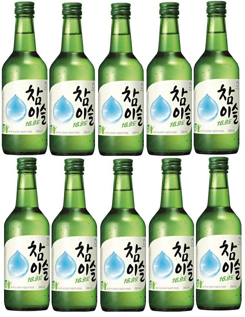 【送料無料】眞露 JINRO チャミスル 16.9度 360ml×10本【北海道・沖縄県・東北・四国・九州地方は必ず送料がかかります】