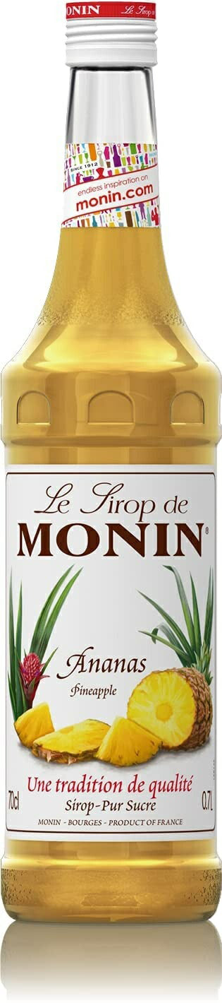 MONIN モナン パイナップル(アナナス)・シロップ 700ml 1本【ご注文は12本まで同梱可能】ノンアルコール シロップ