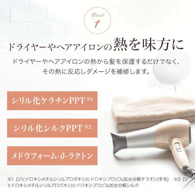 【5本セット】Le ment(ルメント)　リペア　ミルク ヘアミルク アウトバストリートメント 洗い流さないトリートメント