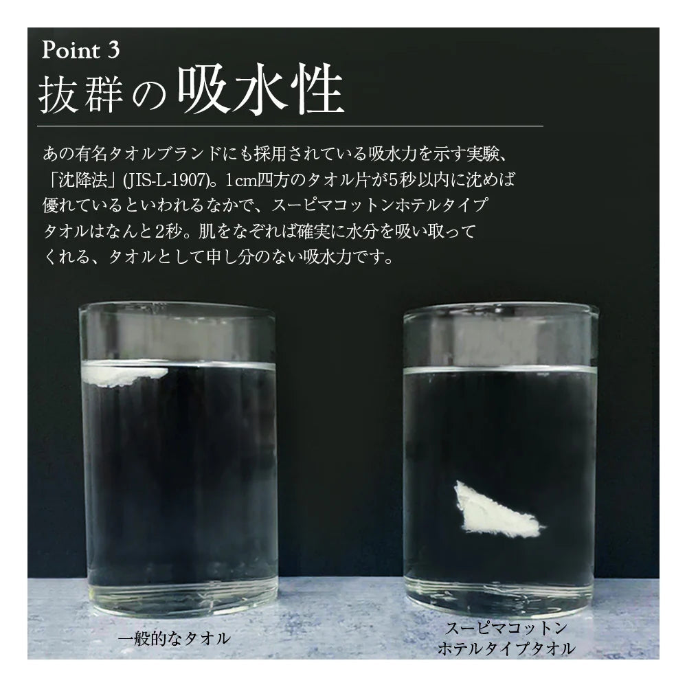 【100人集まるとお得！】［チャコールグレー･同色3枚セット］フェイスタオル スーピマコットン ホテルタイプタオル【メール便送料無料】【ゲリラセール】