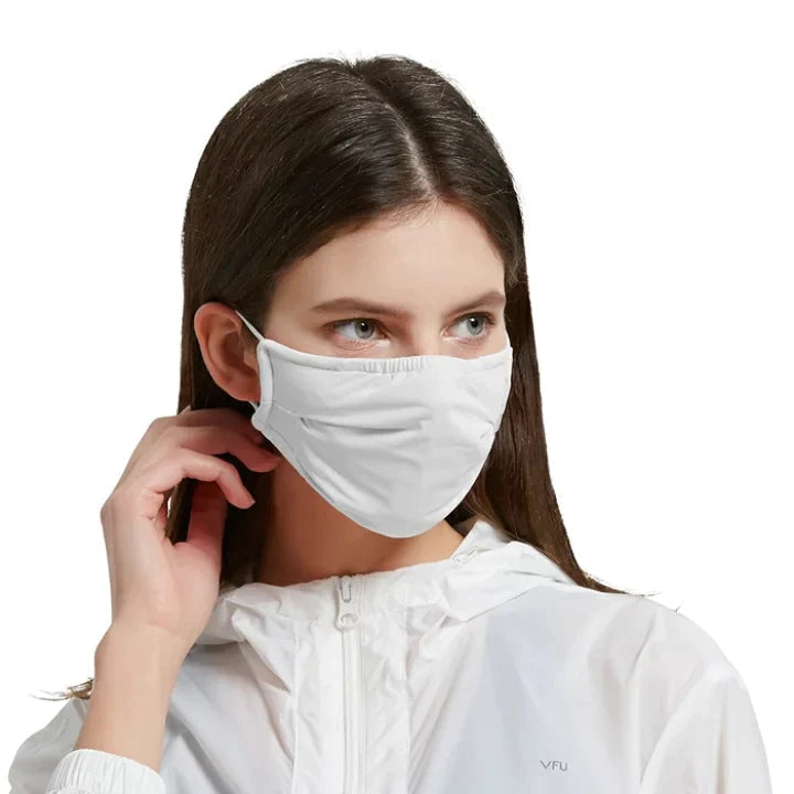 【SUPER在庫処分市】ホワイト　開店記念SALE　  pm2.5フィルター付属 マスクの救世主！ フィルター付き「即納　三層タイプ　大人サイズ　洗える　冷感生地　　呼吸しやすい　スポーツマスク　運動　男女兼用