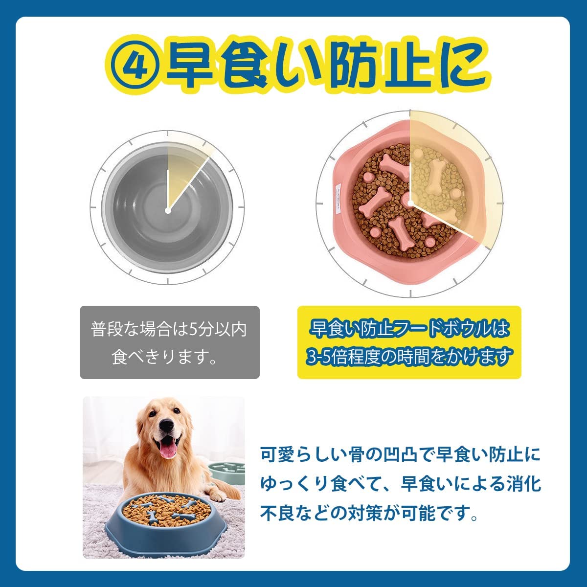 Hive Mind ペットボウル 早食い防止食器  (イエロー)