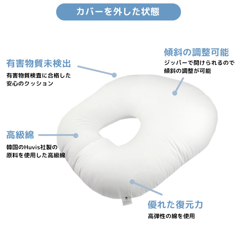 【ベビーキッズリリース記念セール】ROTOTObebe ロトトクッション くじら 赤ちゃん ベビー 枕 ベビーベッド 授乳クッション カバー 吐き戻し防止 お昼寝クッション クッション リップル 新生児 洗える 大きい おしゃれ 出産祝い プレゼント