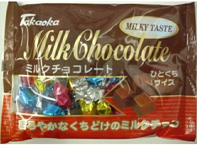 【送料無料】高岡食品工業タカオカチョコ ミルクチョコ ひとくちサイズ 160g×12袋