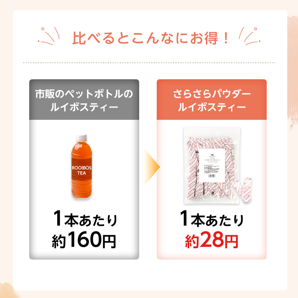 ルイボスティー 粉末 さらさら パウダー 100包 m1 【送料無料】 【 ノンカフェイン インスタント 粉茶 スティック ルイボス 水に溶ける 温活 マタニティ 妊活 】