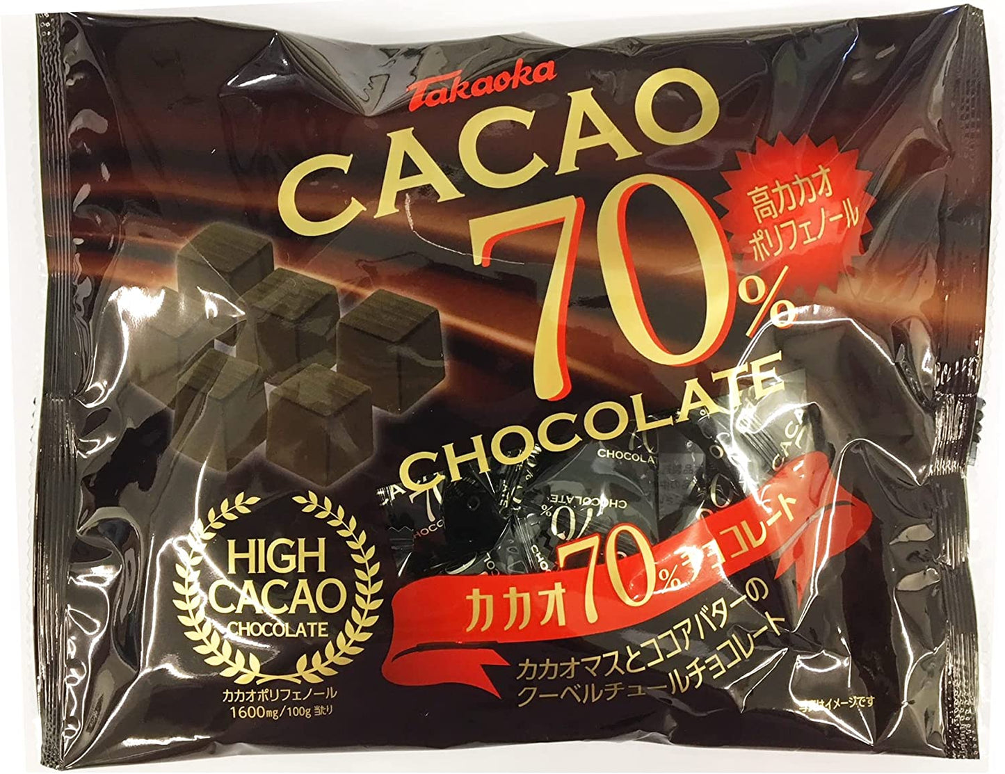 【送料無料】高岡食品工業タカオカチョコ カカオ70％ チョコレート 160g×24袋
