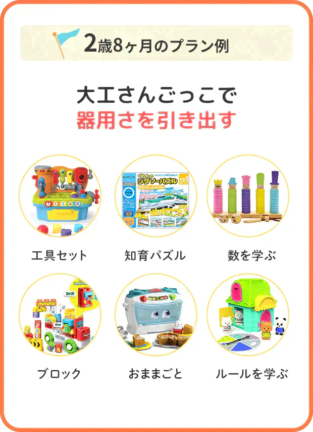 【カウシェ限定】【知育おもちゃの定額制レンタルサービス】トイサブ！　3ヶ月間1000円（合計3000円）OFF　お得に申込クーポン
