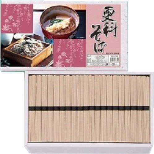 三輪そうめん大手　更科そば 紙箱入(PR-20) 1kg (50g*20束)【宅配便】