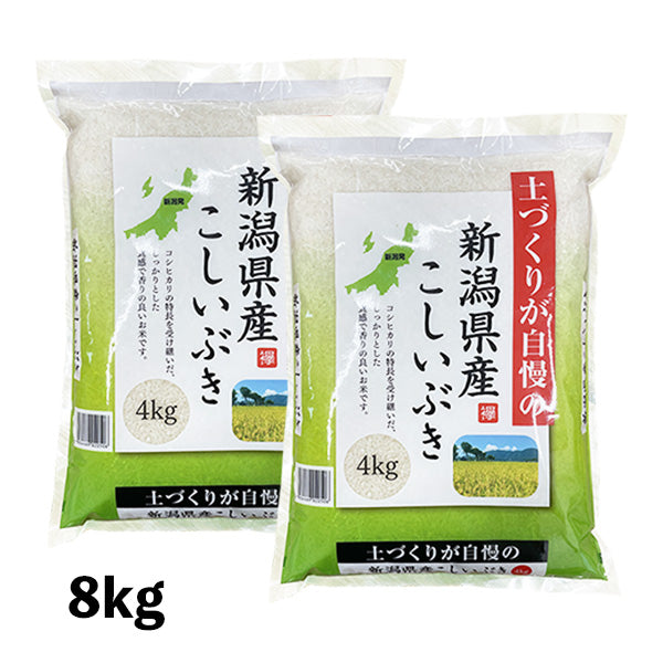 とれたて新米 8kg 新潟県産こしいぶき お米 令和４年産（本州：送料無料