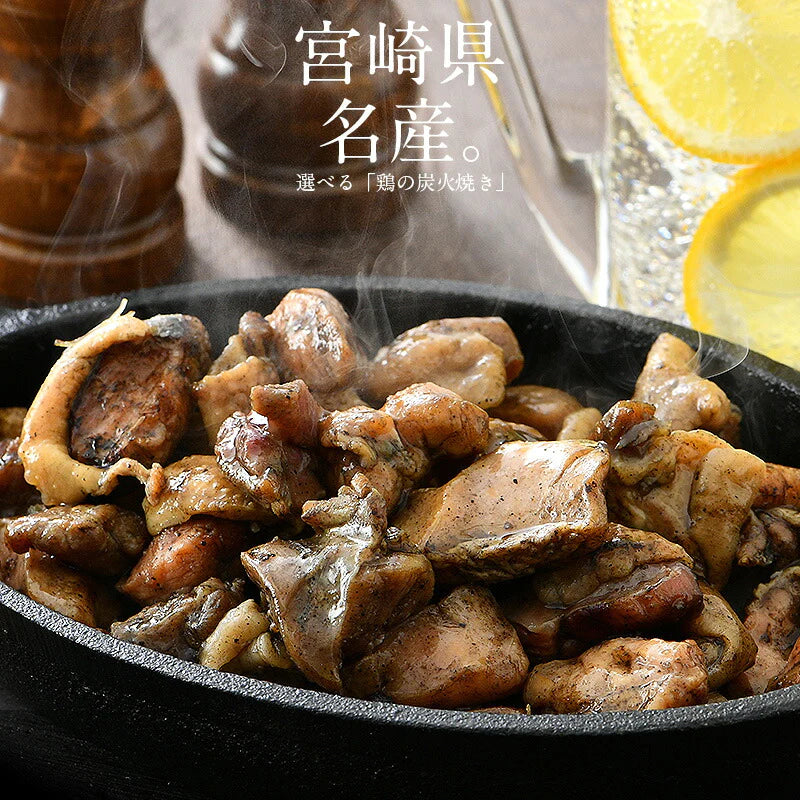 鶏の炭火焼き 240g（120g×2袋）塩味 宮崎地鶏 地鶏 炭火焼 炭火焼き鳥 炭火焼鳥 宮崎 鶏炭火焼き 鳥肉 鶏肉 おつまみ 宮崎名産 宮崎の技 鶏 酒のつまみ グルメ 贈り物 ［送料無料］