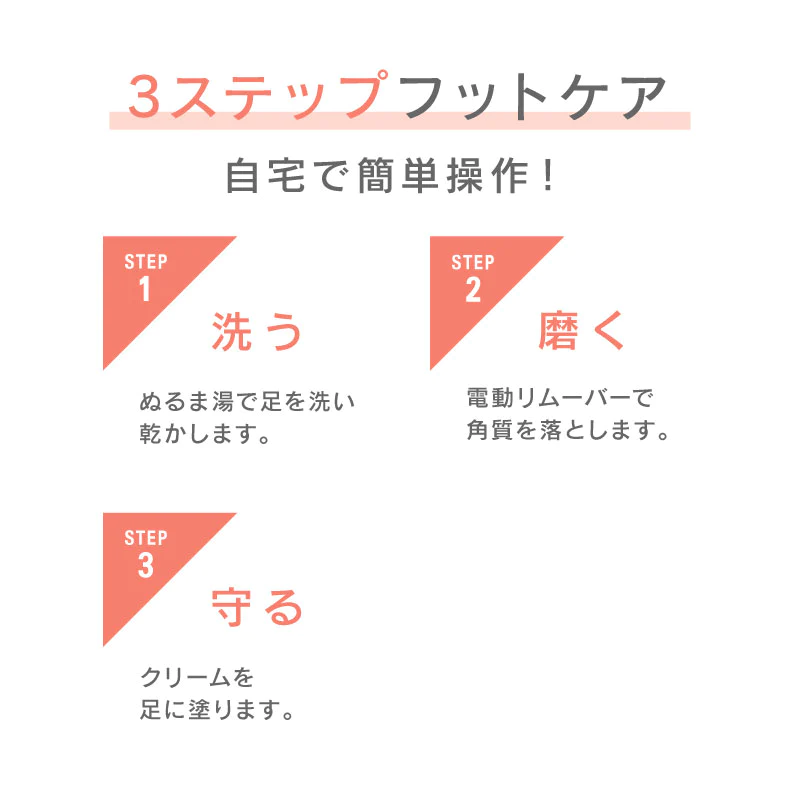 【ホワイト】UQLIFE 電動角質リムーバー UQ-FG01 ホワイト
