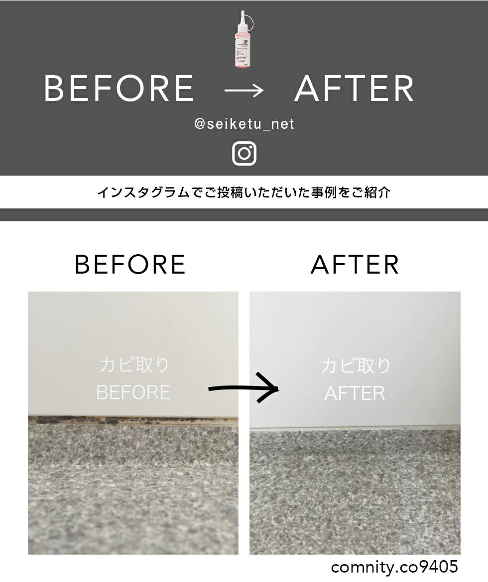 カビ取り 高濃度 カビ取りジェル119 100ml  浴室・水周りの頑固なカビに　増粘性ジェル　カビクリーナー　黒カビ　排水溝　ゴムパッキン　パイプ　除去剤　お風呂洗剤　ヌメリ　タイルの目地  カビ取り剤  お風呂