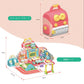 Cute Stone 2in1ドールハウス おままごと おもちゃ 女の子  カバン式 展開モード 49点セット バービーハウス 収納可 持ち出し便利 DIY楽園 室内遊び 音楽あり 手作りキットセット ドールのお家 小物 家具 子供用おもちゃ 人気 プレゼント 知育玩具 ギフト 小学生 送料無料