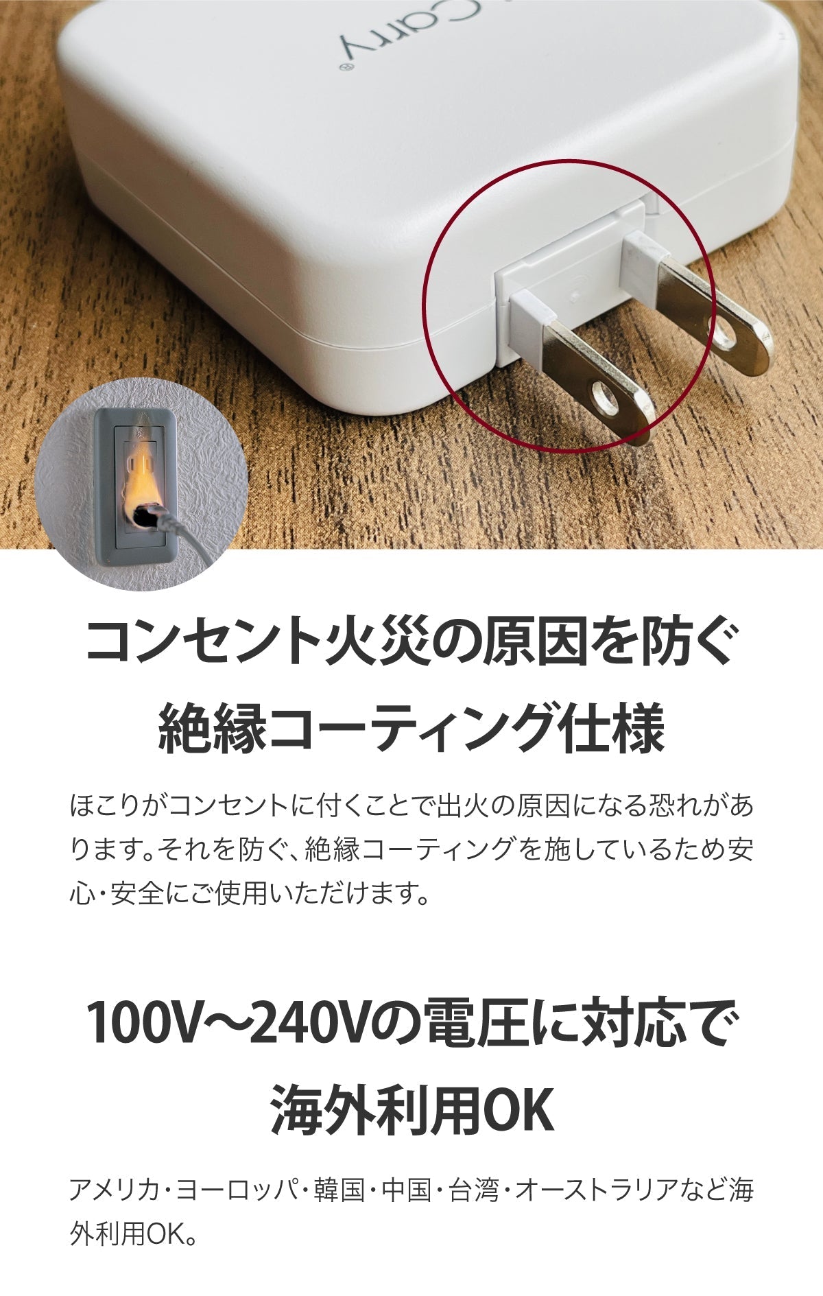 （ホワイト）iCarry PD18w スリム USB コンセント i Phone13 12 充電器 【PD 18W 急速充電】17-AC15P