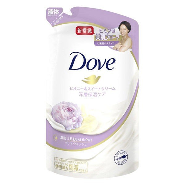 ダヴ(Dove) ボディウォッシュ(ボディソープ) ピオニー＆スイートクリーム 詰め替え 340g