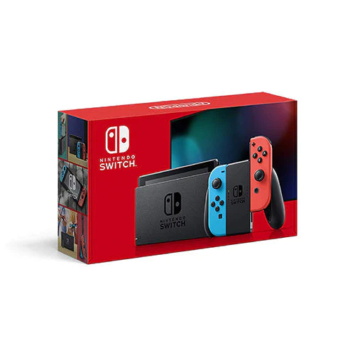 【新品】[NINTENDO SWITCH] Joy-Con(L) ネオンブルー/(R) ネオンレッド(バッテリー持続時間が長くなったモデル) 任天堂