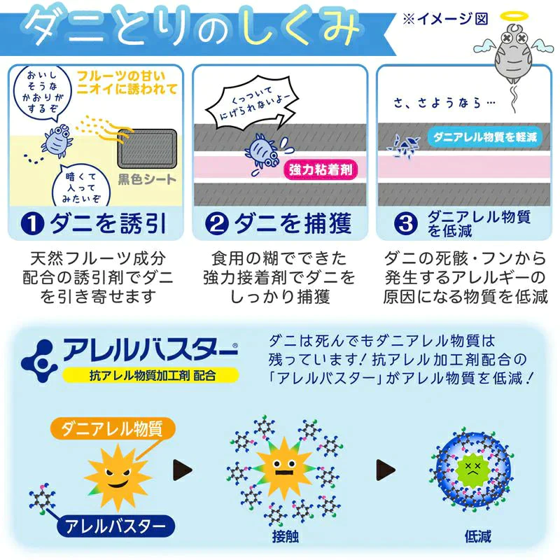 4枚セット  バルサン ダニ取りシート　ふとん ソファに ダニ除け【最安値挑戦祭】