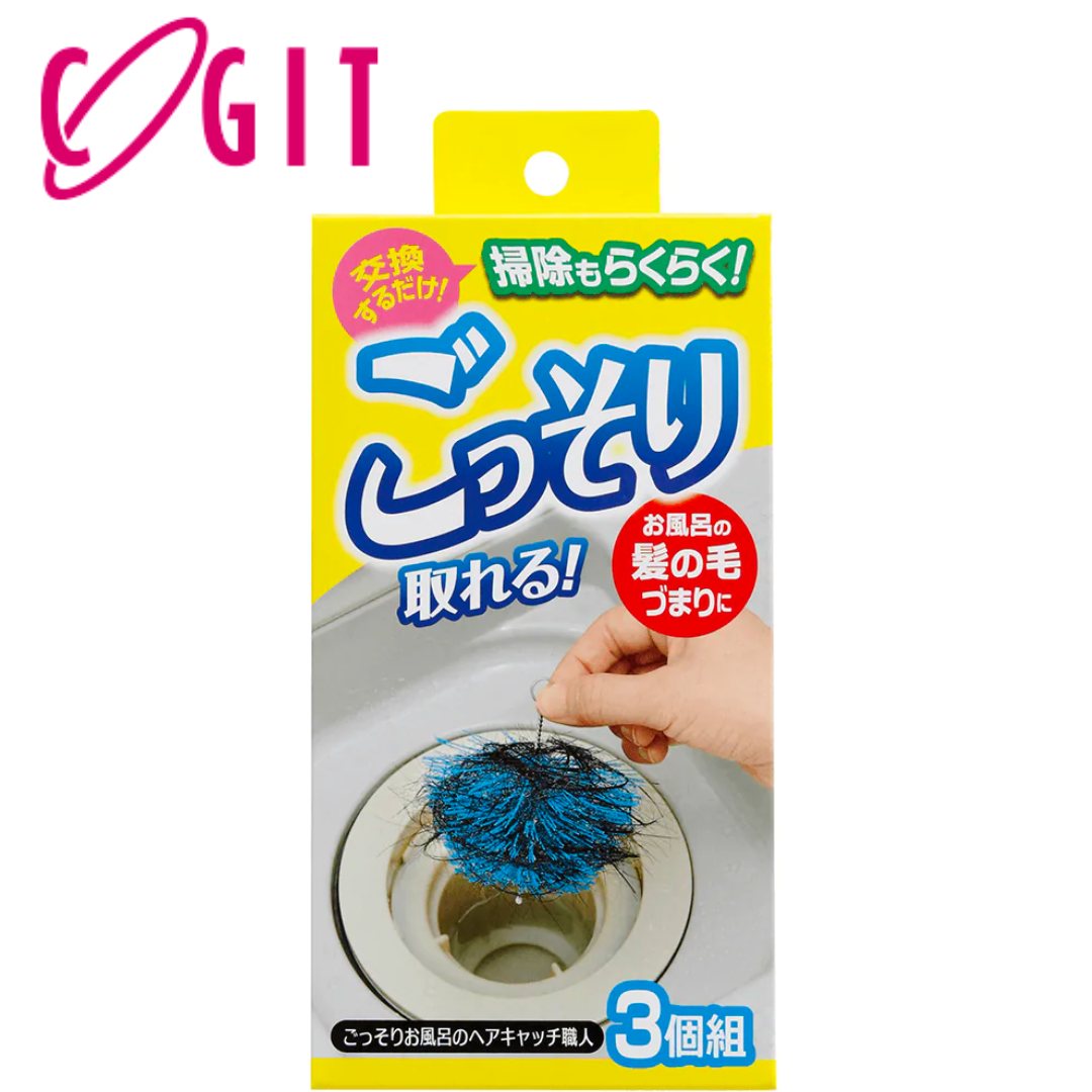 [2点]コジット ごっそりお風呂のヘアキャッチ職人 3個組【エコ得】