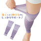 【ブラック MｰL】一般医療機器 夜用足楽サポーター(2枚組) 夜用サポーター ふくらはぎサポーター むくみサポーター 足 むくみ解消 グッズ 温める サポーター 温め マッサージ 着圧 靴下 着圧ソックス 夜用