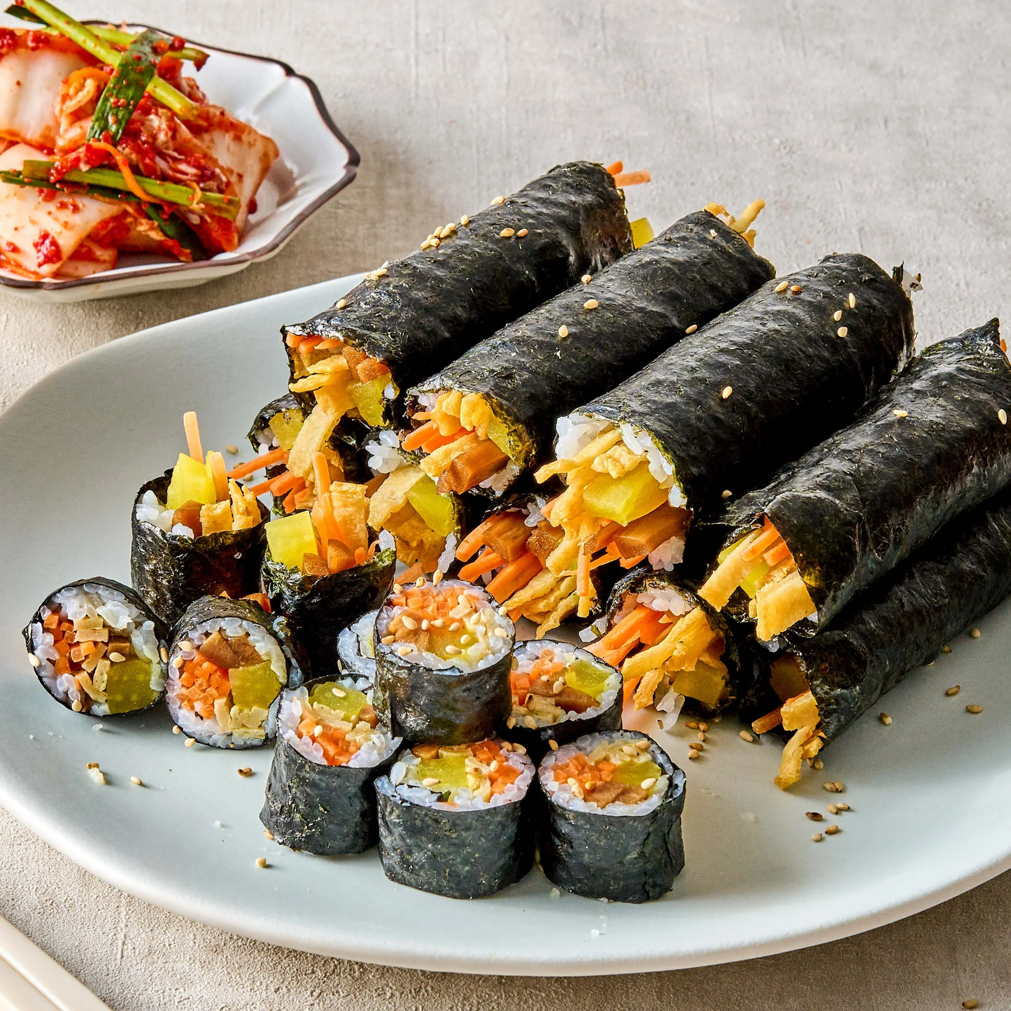 ちびっ子キンパ(ちびっ子キンパ、キンパ、キムパプ、海苔巻き、韓国料理、韓国商品、韓国、韓国食べ物、韓国食材、ミールキット、食材宅配、冷蔵食品、料理キット、食材セット、お試し)