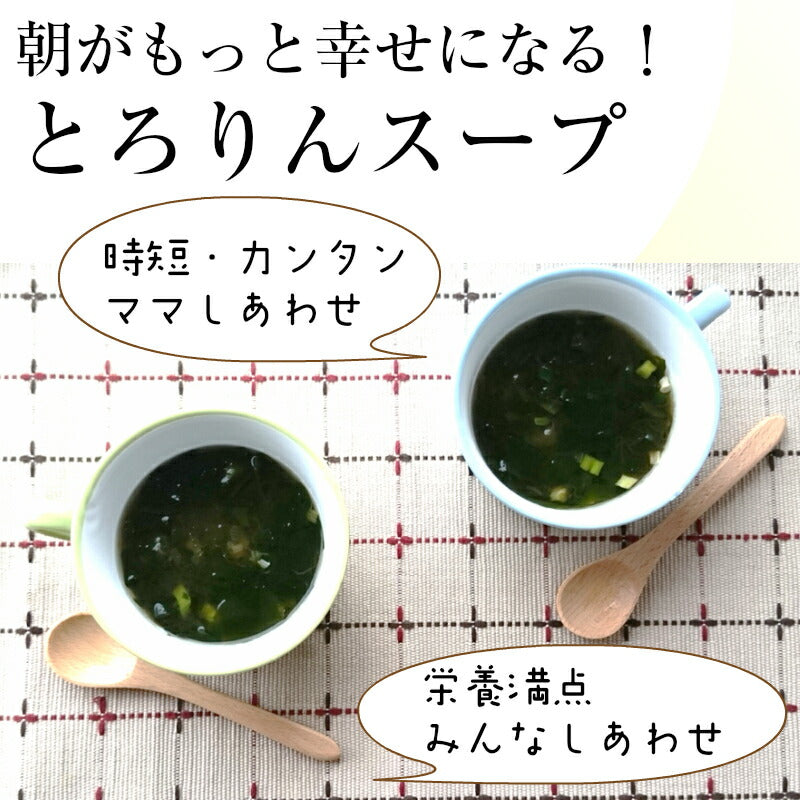 【超得ハイパーSALE】［大袋]とろりんスープ昆布と海藻 うめ味 [50杯分] 200g×1袋 即席スープの素 お徳用