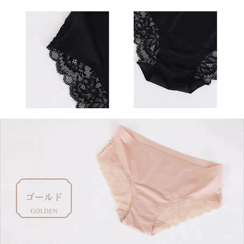 Lサイズ【夏用レースショーツ・１点（2枚セット）＋開店記念SALE　１点（2枚セット）プレゼント＝合計４枚】【国内発送・追跡あり 最短１日届く】レディース　レースショーツ　カラー豊富　　滑らか　伸縮性 　バックレース　下着　花柄　響きにくい　美尻　上品　大人魅力
