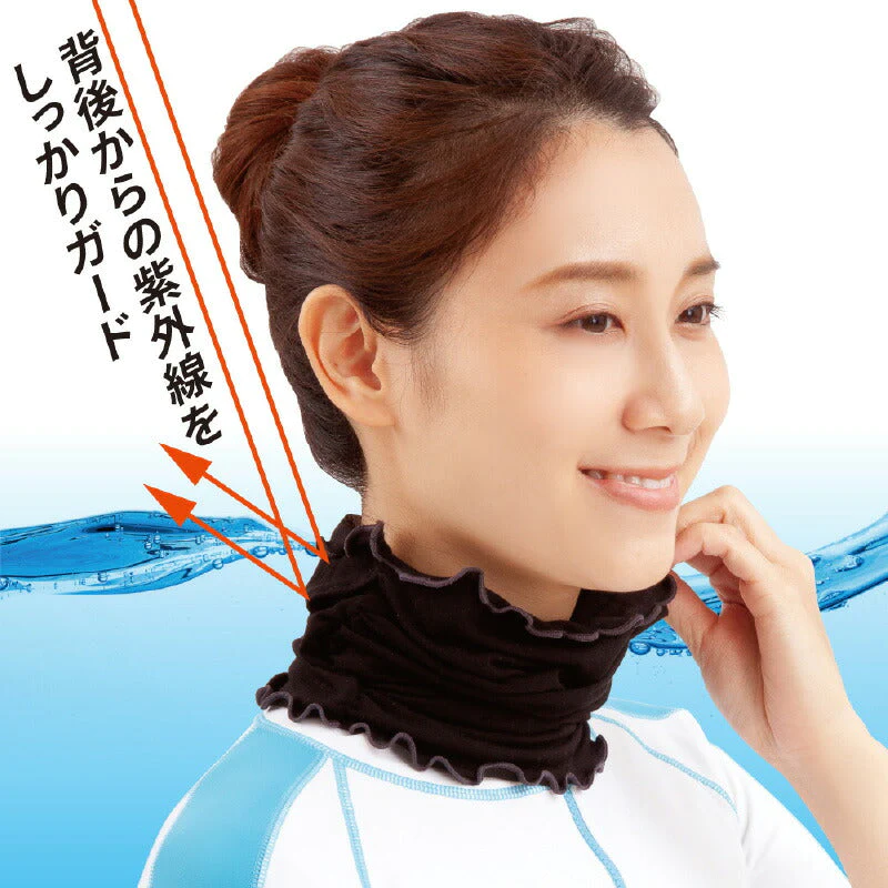 UVネックガード アクアプラス  ネック フェイスガード レディース 気化冷却効果 涼感 抗菌 防臭 日焼け 対策 紫外線 UVケア 海 プール アウトドア プレゼント