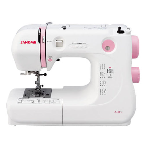 JANOME ジャノメ 電子ミシン C-001 初心者 コンパクト おすすめ シンプル かんたん 軽量 入園入学 人気 ギフト プレゼント マスク ミシン本体 家電 みしん
