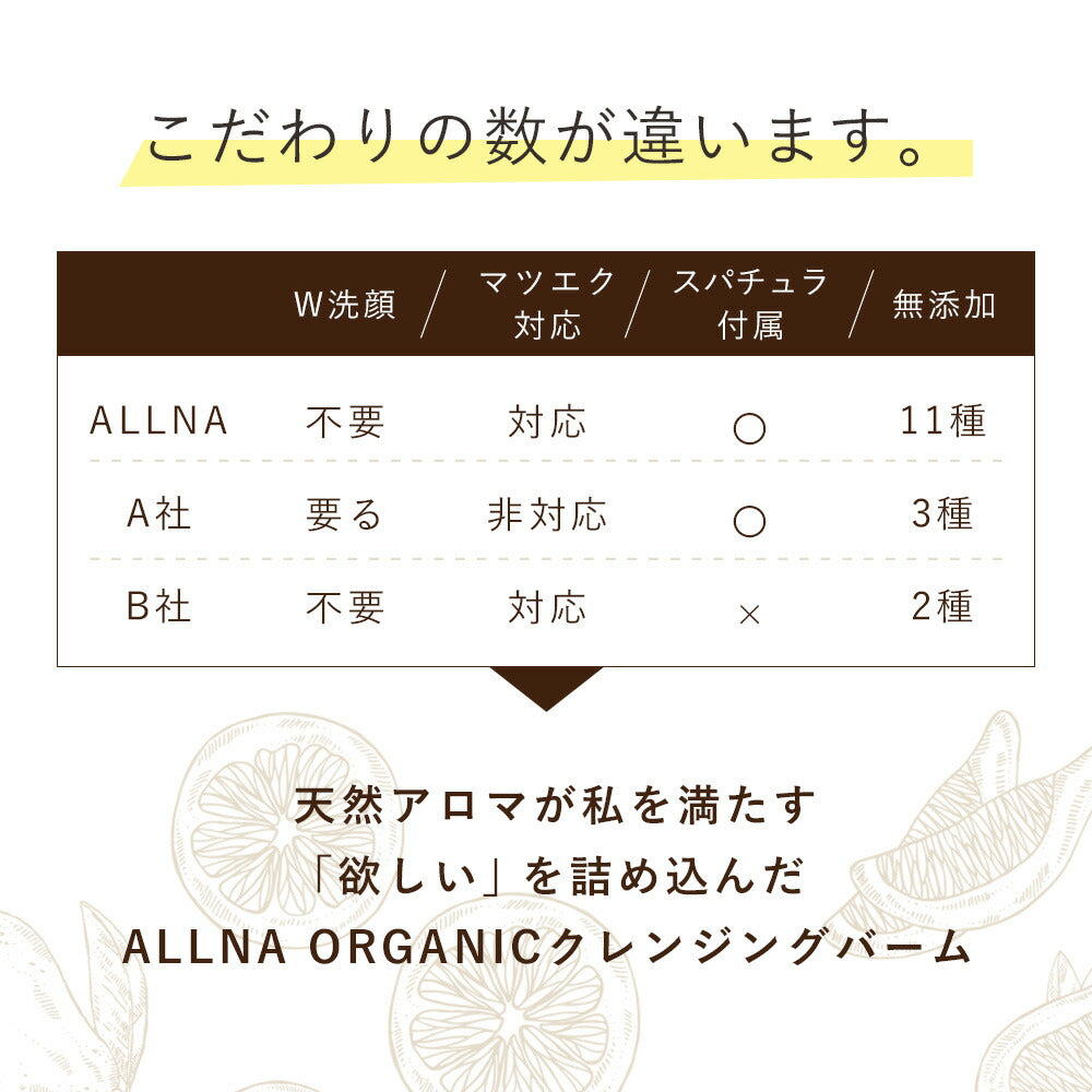 クレンジング バーム 【 優しい メイク落とし タイムへ 】 オルナ オーガニック クレンジングバーム 「 ｗ洗顔不要 の クレンジング 」「 毛穴 汚れ落とし 」「 洗顔 代わりにも 1つで7役 オールインワン 処方 」90g