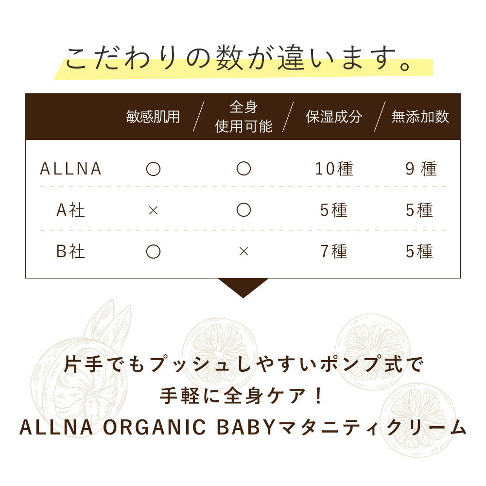 マタニティ クリーム マタニティー 【 ベビーオイル のように肌を保湿】 オルナ オーガニック ベビー マタニティクリーム 産後 にも使える パジャマ タイツ ズボン の締め付けにも マッサージ するように塗り込む 大容量 190ml