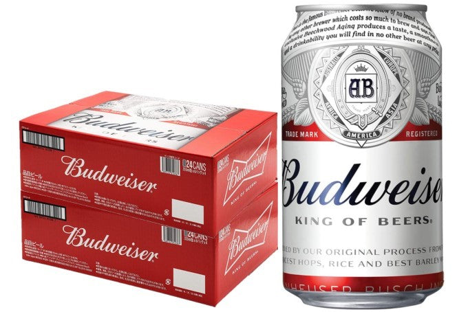 【送料無料】アンハイザー・ブッシュ・インベブ バドワイザー 355ml×2ケース/48本 【北海道・東北・四国・九州地方は別途送料がかかります】