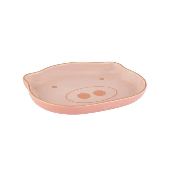ストウブ ベビー＆キッズ テーブルウェアセット ピンク | STAUB 赤ちゃん用 食器 皿  マグ セラミック  子ども用 食器セット ギフト お祝い 出産祝い 陶器 食器 動物 どうぶつ デザイン プレート