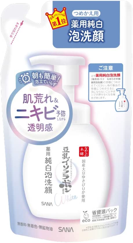 なめらか本舗 薬用泡洗顔(つめかえ用) 180ミリリットル