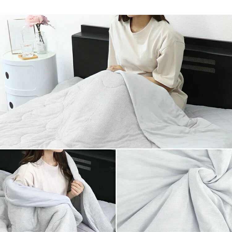 【セミダブル】掛け布団 ひんやり セミダブル 160×190 洗える 夏用 抗菌 防臭 リバーシブル タオルケット 冷感肌ふとん 接触冷感 冷感 布団 冷肌掛け布団 夏 夏用ふとん かけ布団 掛け布団 ダウンケット 夏布団 ウォッシャブル ひざ掛け 洗濯 丸洗い 吸水速乾