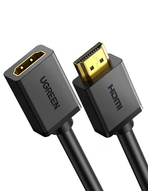 [UGREEN] ハイスピードHDMI延長ケーブル オス-メス 0.5m