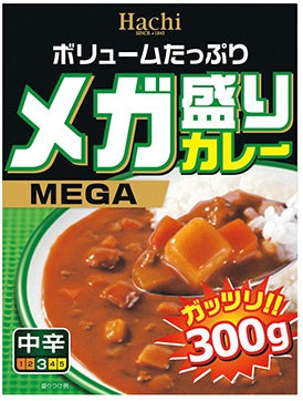 【送料無料】ハチ食品 メガ盛りカレー 中辛  300g×20個入