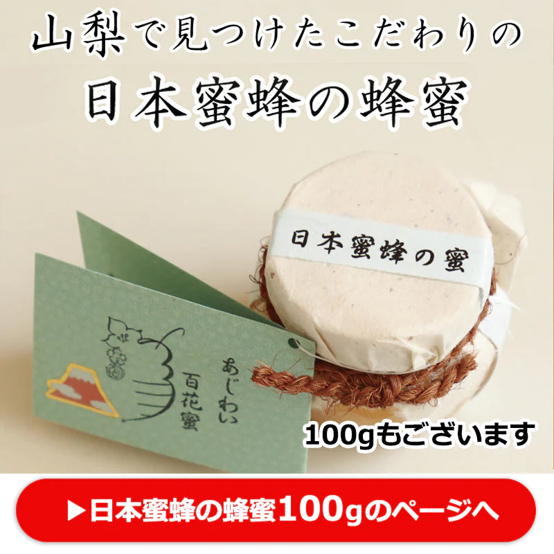 【産地直送】日本ミツバチの巣蜜 約100g