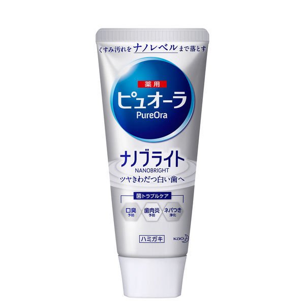 薬用ピュオーラ ナノブライト 115g 花王 歯磨き粉