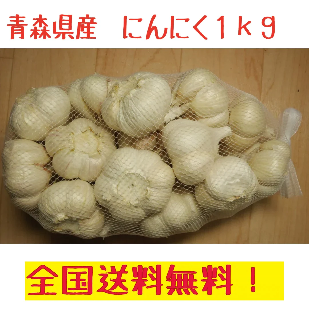 青森県産　にんにく　１ｋｇ　訳あり　　送料無料！