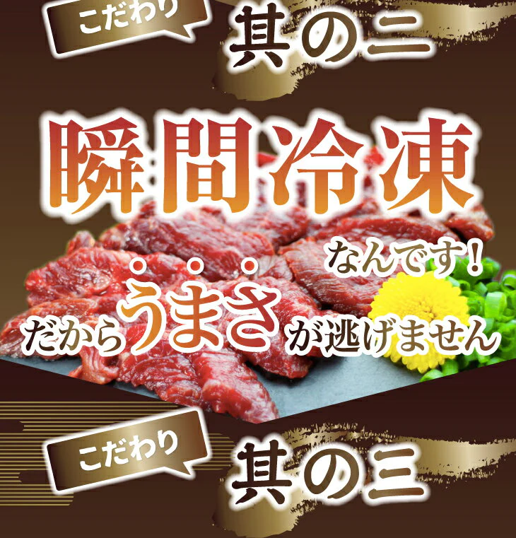 馬刺し 上赤身 250g 50gX5袋 5人前