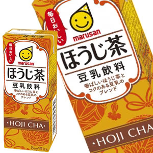 マルサンアイ 豆乳飲料 ほうじ茶 200ml 紙パック×48本[24本×2箱]［賞味期限：製造より120日］【3?4営業日以内に出荷】【送料無料】