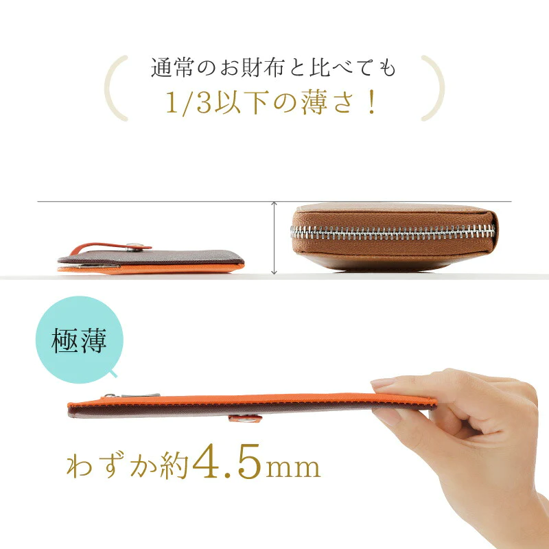 【シャンパン-ネイビー 】スリムに収納 スマートウォレット コンパクト 極薄 カードケース シンプル スマート財布 レディース 極薄財布 薄い財布 小銭入れ付 収納 スリム 小さい財布 お出かけ財布 薄い財布 プレゼント