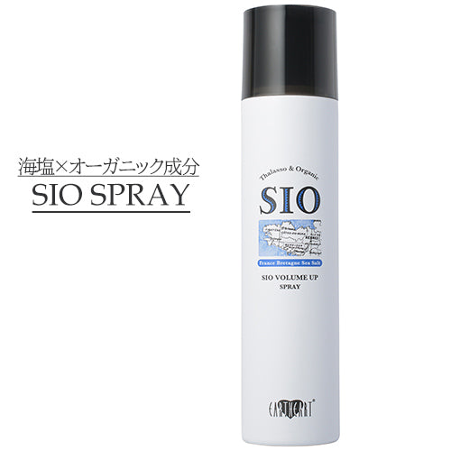 【美容室専売】海塩の力 SIO ボリュームアップスプレー (120g) / アルガンオイル配合 天然由来 根元からしっかり髪が立ち上がる！EARTHEART アースハート