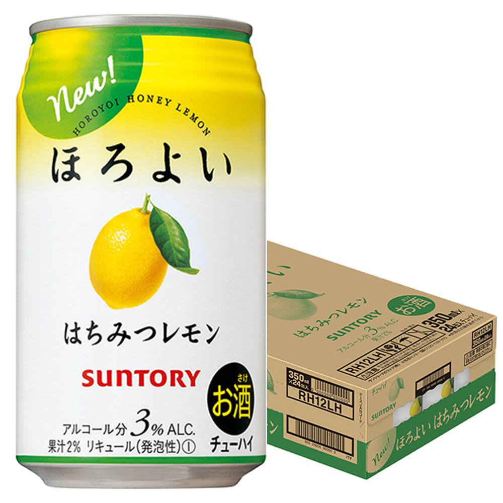 【訳あり】【キズ・へこみ有り】【送料無料】サントリー ほろよい はちみつレモン 350ml×1ケース/24本【北海道・東北・四国・九州地方は別途送料が掛かります】
