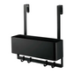 フック付き ひっかけ 下駄箱 扉収納ラック（山崎実業 スマート）ブラック